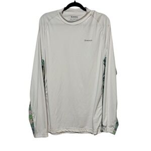 Simms Solarflex Shirt Mens Size 2XL UPF 50 Fishing Sun Protection UV Long Sleeve